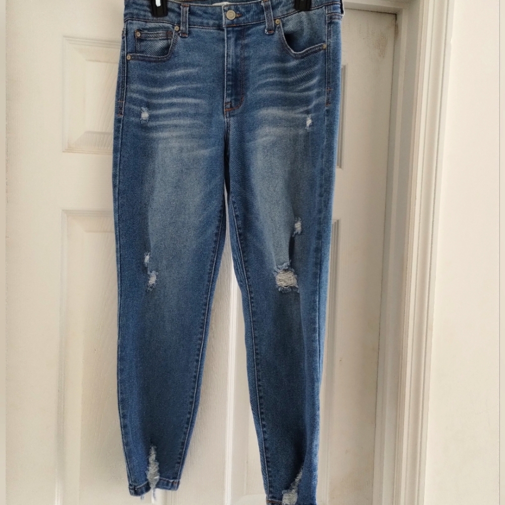 Classic Blue Distressed Jeans